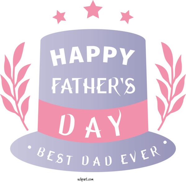 Free Holidays Design Logo Label.m For Fathers Day Clipart Transparent Background