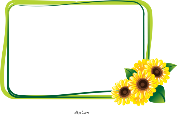 Free Flowers Common Sunflower Sunflower Drawing For Sunflower Clipart Transparent Background