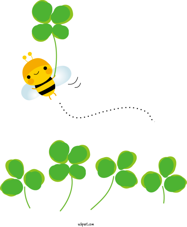 Free Nature Four Leaf Clover White Clover Red Clover For Spring Clipart Transparent Background