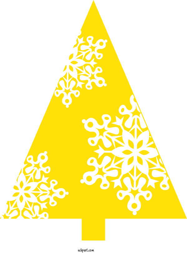 Free Holidays Christmas Tree Yellow Christmas Day For Christmas Clipart Transparent Background