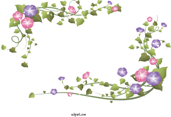 Free Flowers Wedding Invitation Floral Design Design For Morning Glory Clipart Transparent Background