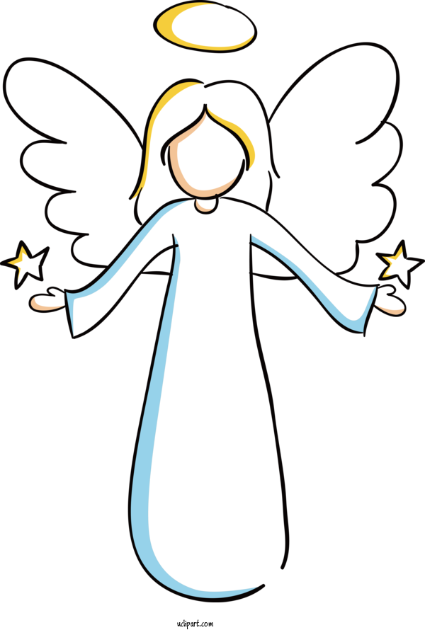 Free Holidays Angel Drawing Painting For Valentines Day Clipart Transparent Background
