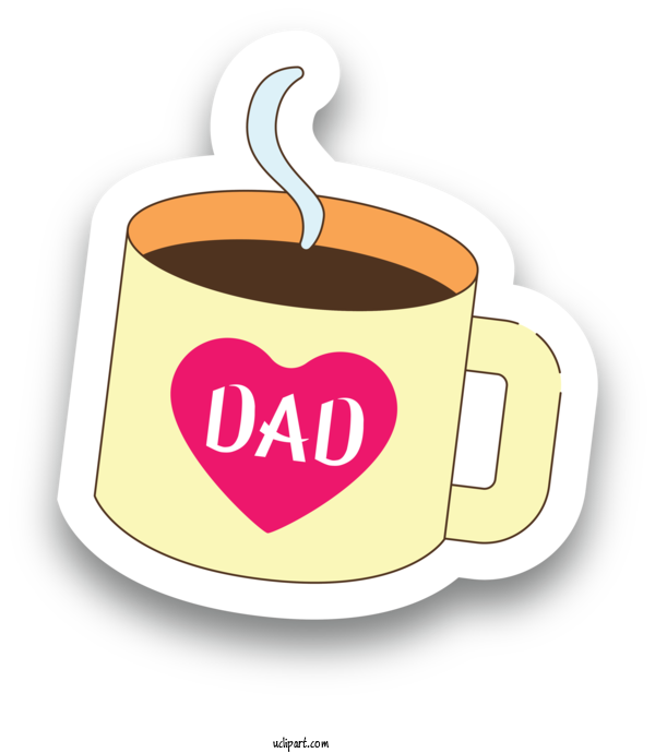 Free Holidays Coffee Cup Cappuccino 09702 For Fathers Day Clipart Transparent Background