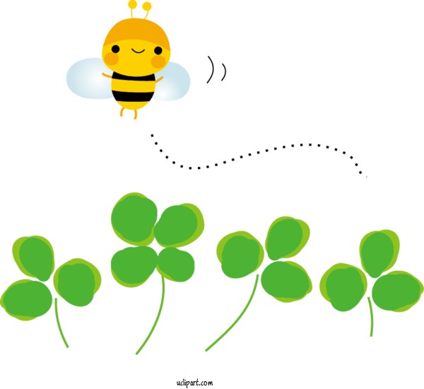 Free Nature Drawing Four Leaf Clover Line Art For Spring Clipart Transparent Background