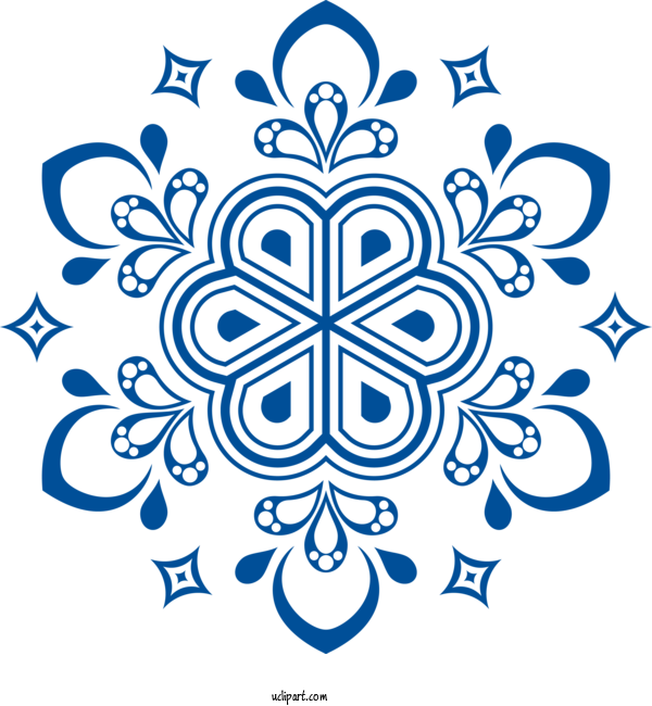 Free Weather Ornament Design Pattern For Snowflake Clipart Transparent Background