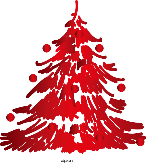 Free Holidays Christmas Tree Christmas Ornament Christmas Day For Christmas Clipart Transparent Background