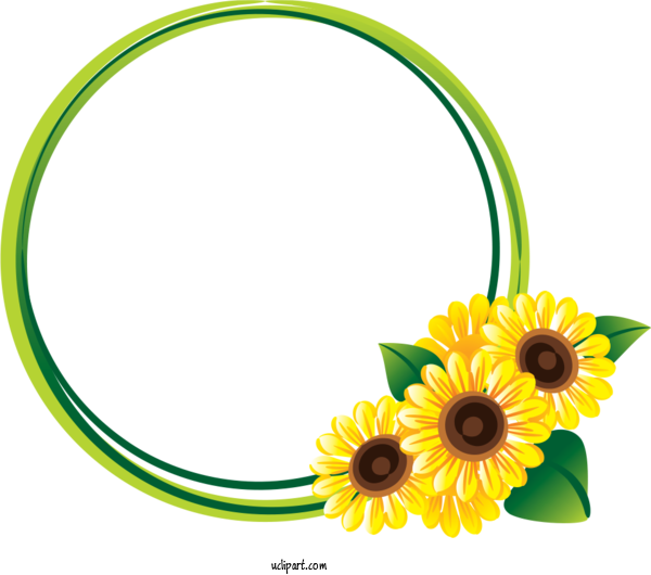 Free Flowers Picture Frame Film Frame Sunflower For Sunflower Clipart Transparent Background