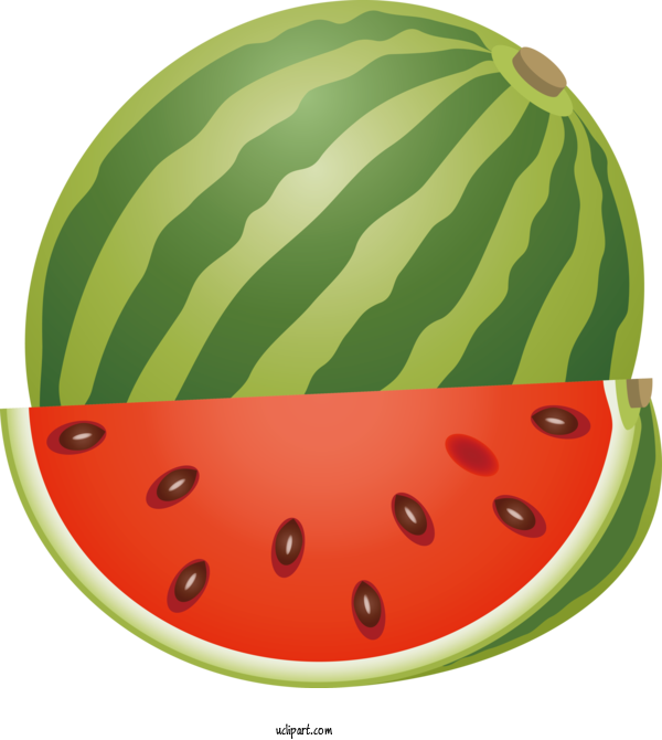 Free Food Vegetarian Cuisine Watermelon Drawing For Watermelon Clipart Transparent Background