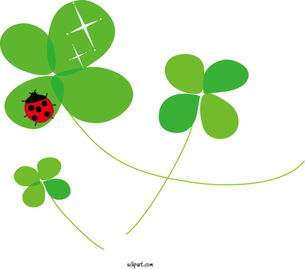 Free Nature Child Care Four Leaf Clover For Spring Clipart Transparent Background