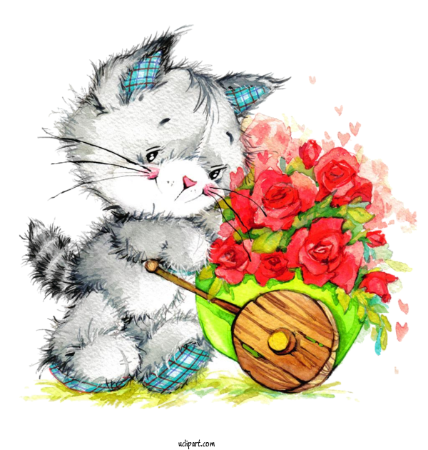 Free Animals Painting Drawing Watercolor Painting For Cat Clipart Transparent Background
