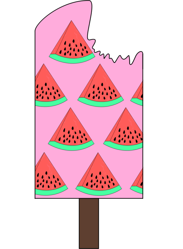 Free Watermelon Line Area Triangle Clipart Clipart Transparent Background
