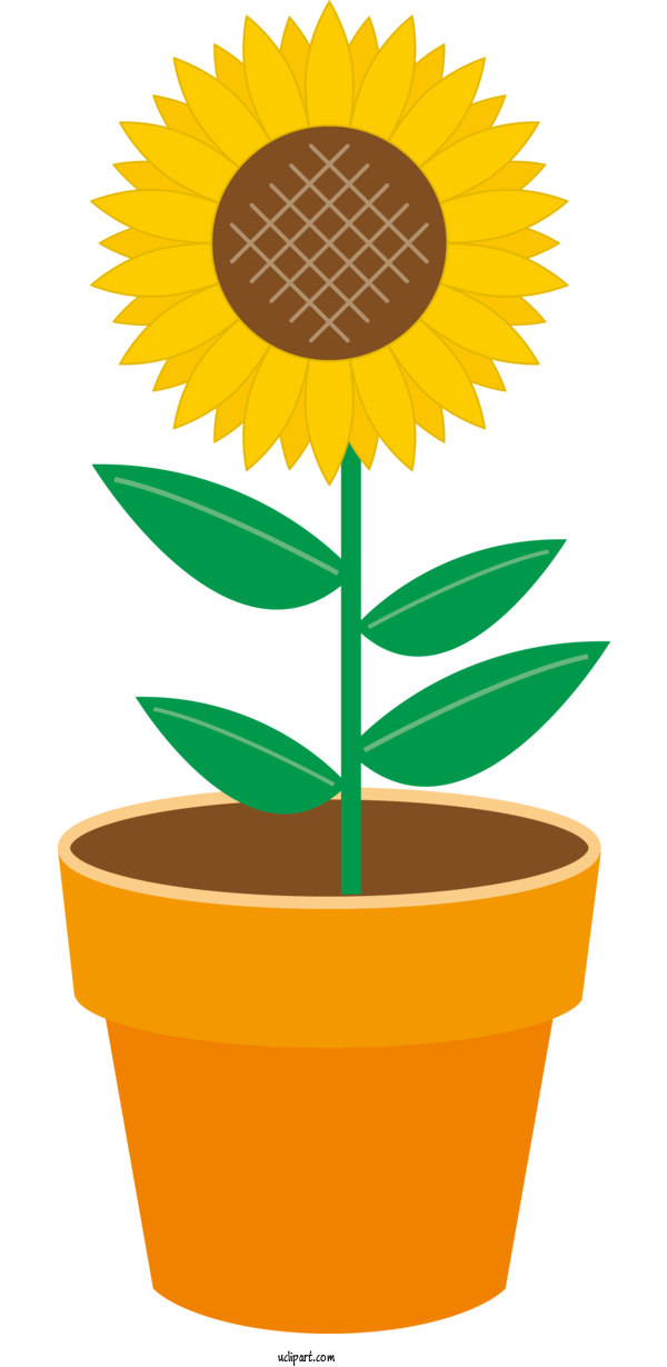 Free Flowers Cartoon Blog Transparency For Sunflower Clipart Transparent Background