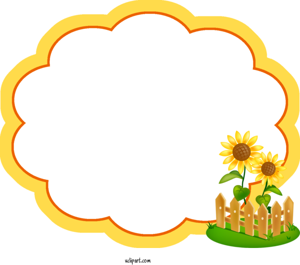 Free Flowers GIF Cartoon Film Frame For Sunflower Clipart Transparent Background