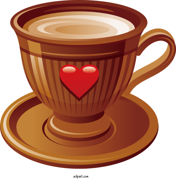 Free Holidays Cafe Espresso Coffee For Valentines Day Clipart Transparent Background