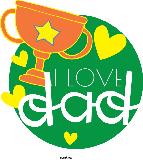 Free Holidays Logo Green Leaf For Fathers Day Clipart Transparent Background