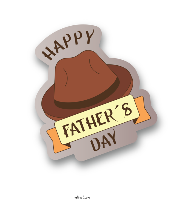Free Holidays Logo Font Hat For Fathers Day Clipart Transparent Background