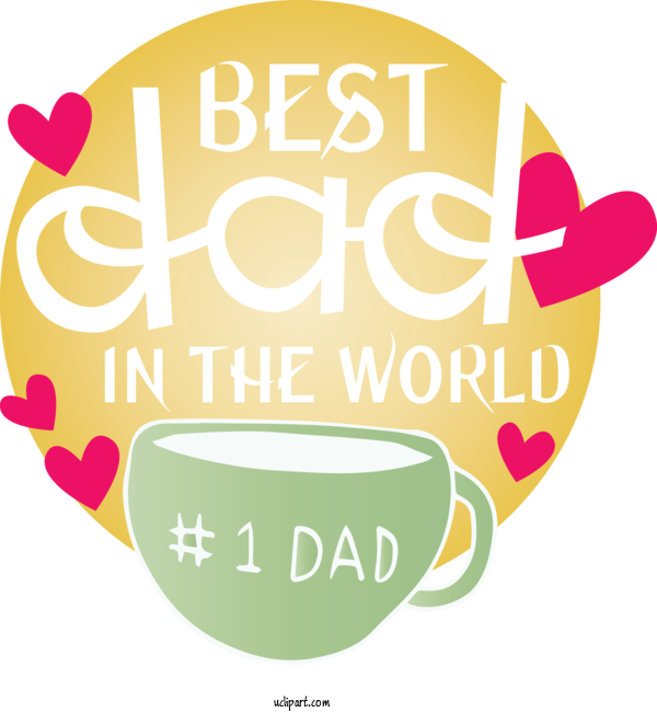 Free Holidays Logo Yellow Line For Fathers Day Clipart Transparent Background