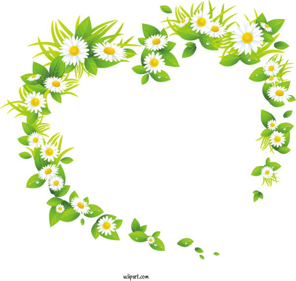 Free Flowers Easter Bunny Heart Wreath For Marguerite Clipart Transparent Background