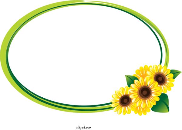 Free Flowers Picture Frame Design Flower For Sunflower Clipart Transparent Background
