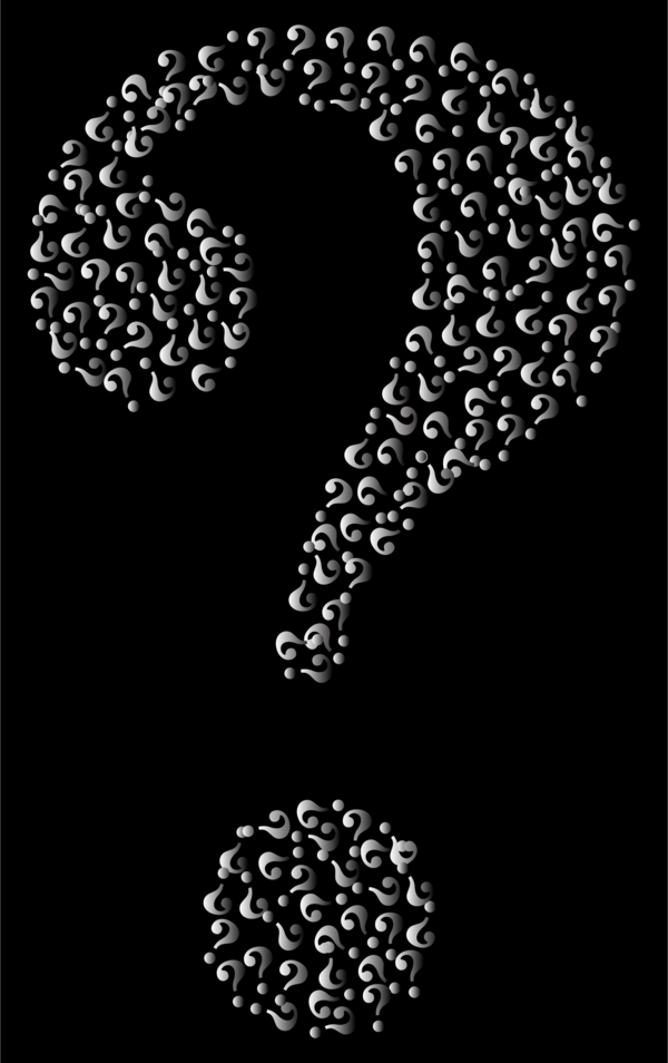 Free Question Mark Black And White Text Circle Clipart Clipart Transparent Background