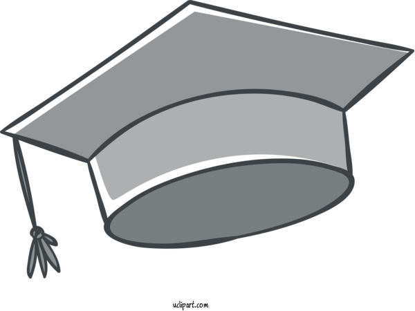 Free School Font Angle Headgear For Graduation Clipart Transparent Background