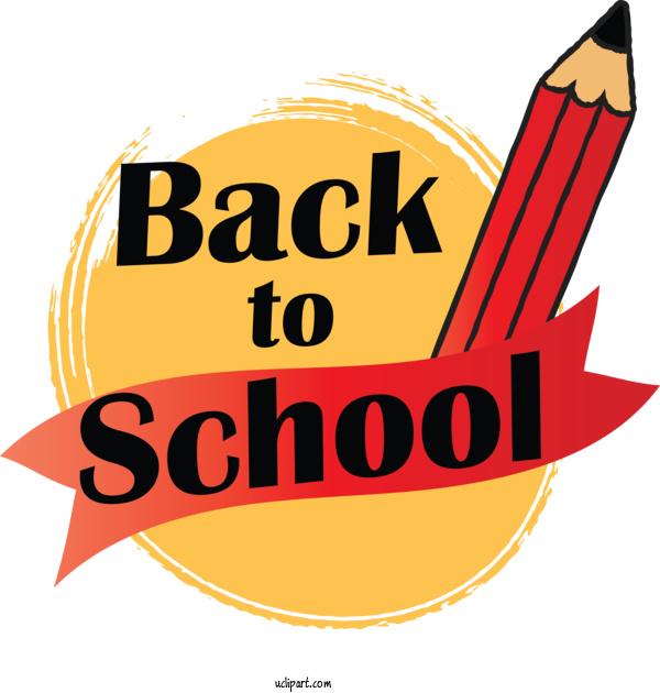 Free School Logo Font Area For Back To School Clipart Transparent Background
