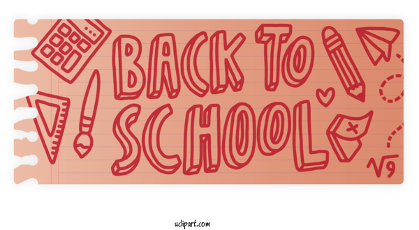 Free School Logo Font Placemat For Back To School Clipart Transparent Background
