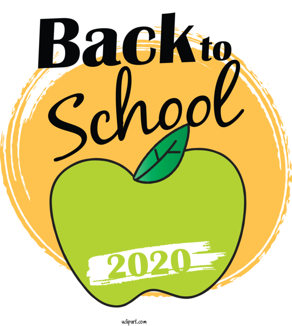 Free School Logo Yellow Commodity For Back To School Clipart Transparent Background