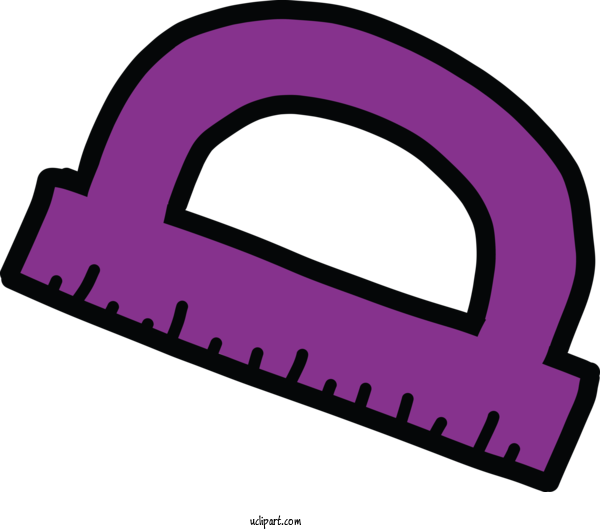 Free School Purple Line Design For Math Clipart Transparent Background