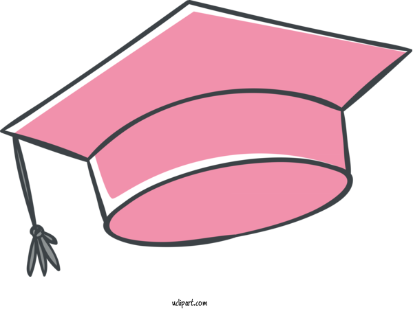Free School Design Angle Line For Graduation Clipart Transparent Background