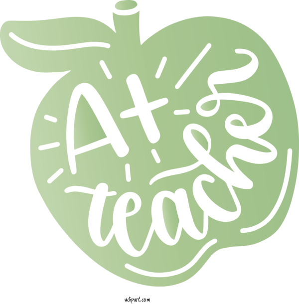 Free Holidays Logo Font Leaf For Teachers Day Clipart Transparent Background