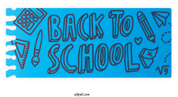 Free School Logo Font Pattern For Back To School Clipart Transparent Background