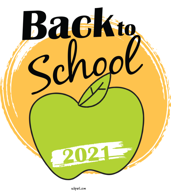 Free School Logo Commodity Yellow For Back To School Clipart Transparent Background