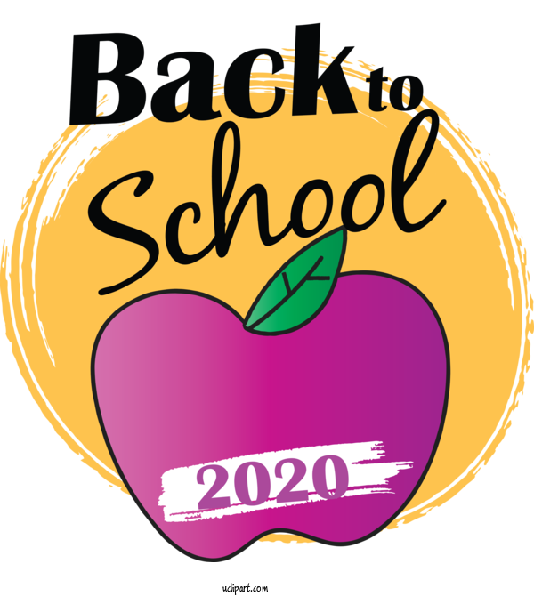 Free School Logo School Line For Back To School Clipart Transparent Background