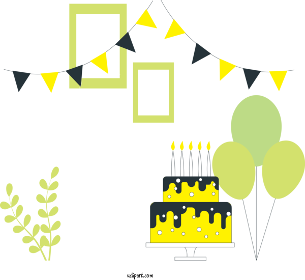 Free Occasions Birthday Drawing Birthday Cake For Birthday Clipart Transparent Background