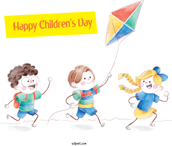 Free People Watercolor Painting Drawing Children's Day For Kid Clipart Transparent Background