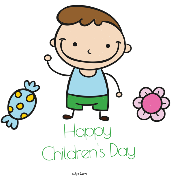 Free People Cartoon Character Logo For Kid Clipart Transparent Background