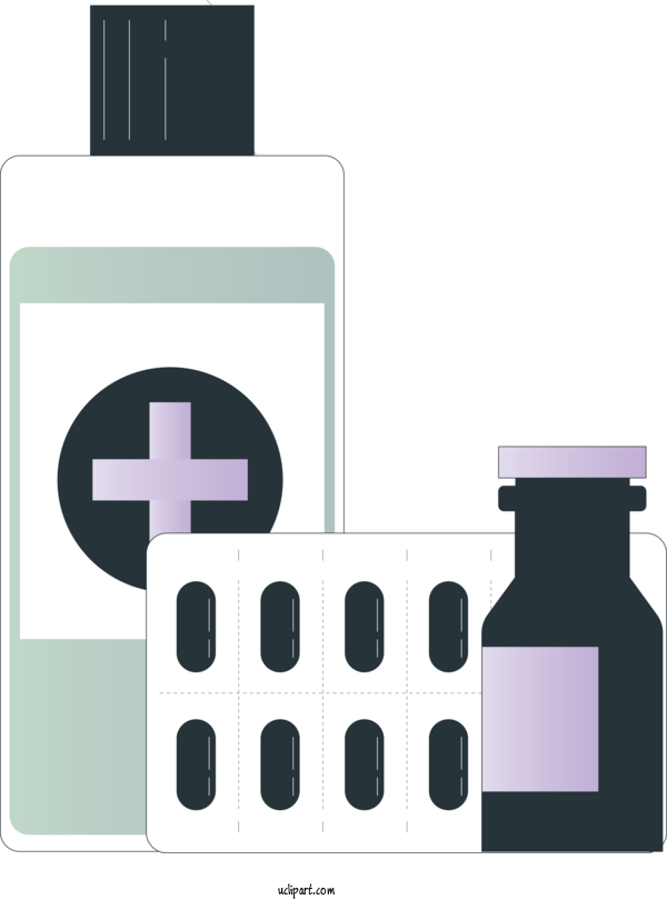 Free Medical Design Purple Font For Pills Clipart Transparent Background