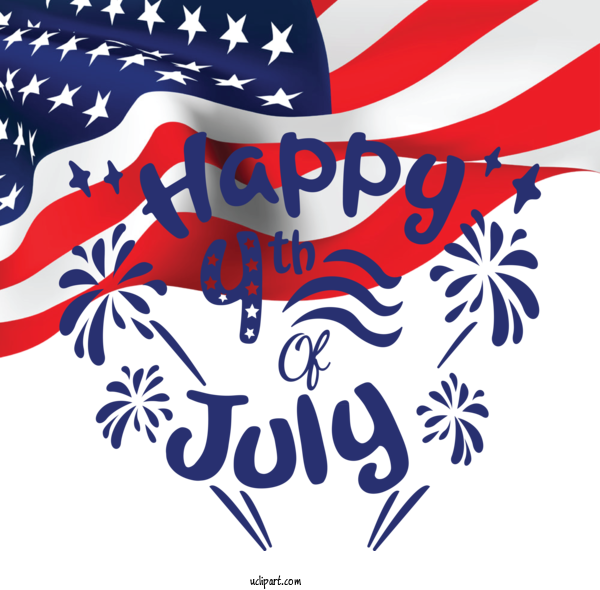 Free Holidays United States Flag Of The United States For Fourth Of July Clipart Transparent Background
