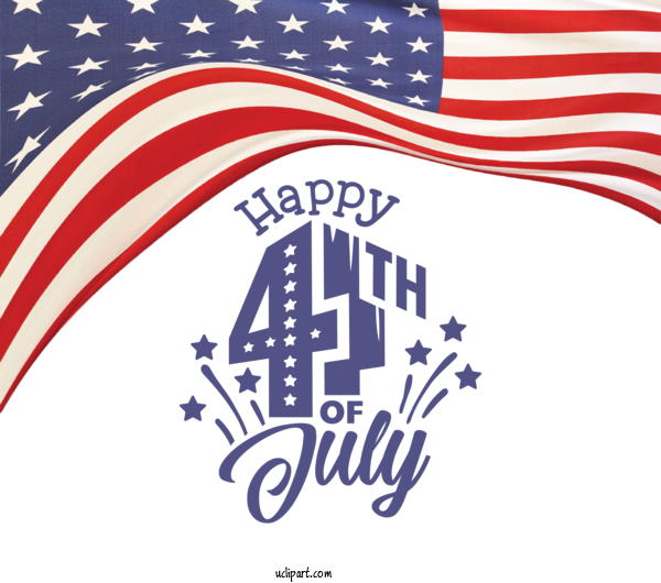 Free Holidays United States Flag Of The United States For Fourth Of July Clipart Transparent Background
