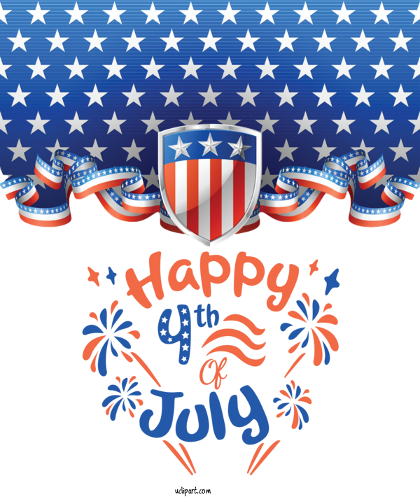 Free Holidays United States Flag Of The United States Independence Day For Fourth Of July Clipart Transparent Background