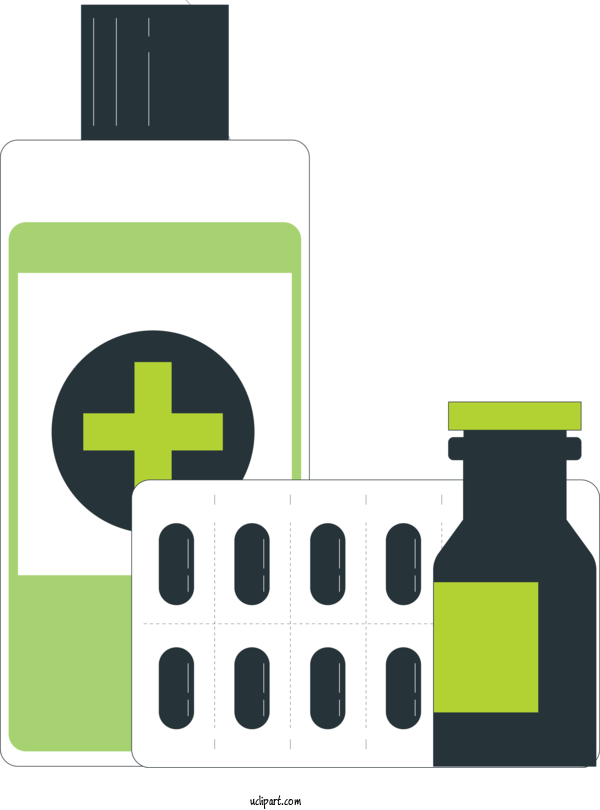 Free Medical Logo Font Green For Pills Clipart Transparent Background