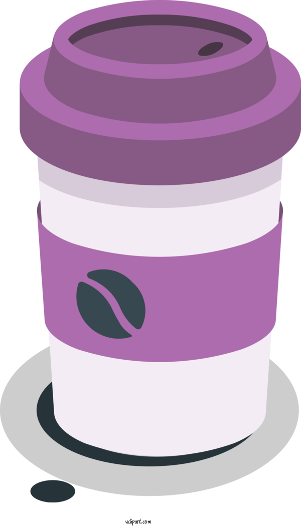 Free Drink Purple Font Cylinder For Coffee Clipart Transparent Background
