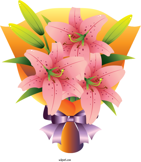 Free Flowers Lily Flower Bouquet Royalty Free For Lily Clipart Transparent Background