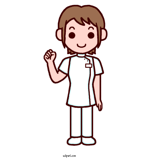 Free Occupations Care Work Caregiver Cartoon For Nurse Clipart Transparent Background