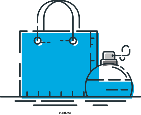 Free Activities Baggage Bag Line For Shopping Clipart Transparent Background