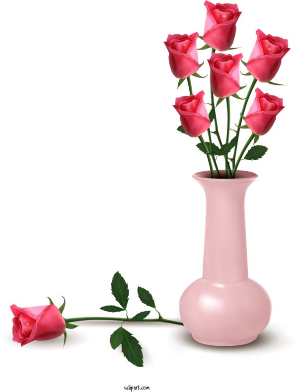Free Flowers Royalty Free Drawing Vase For Rose Clipart Transparent Background