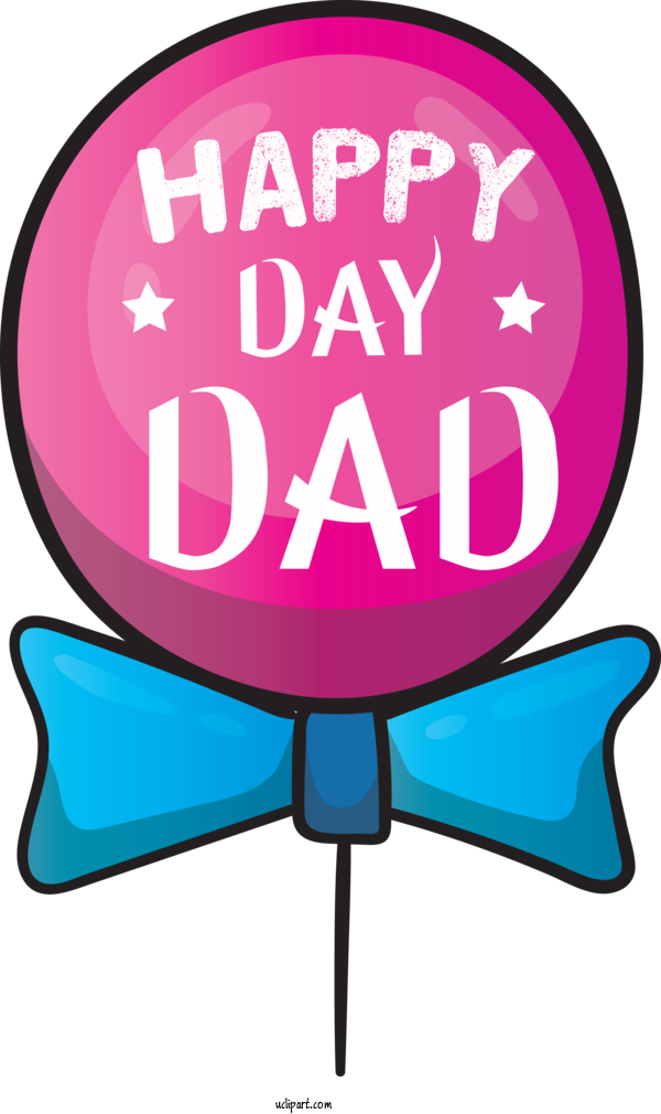 Free Holidays Pink M Line Area For Fathers Day Clipart Transparent Background