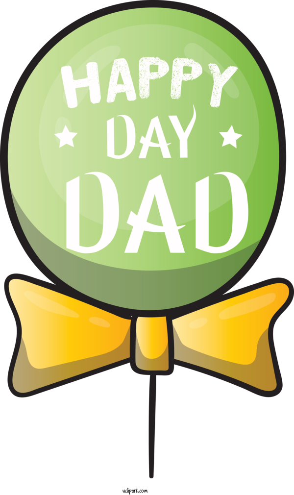 Free Holidays Logo Green Design For Fathers Day Clipart Transparent Background