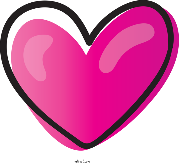 Free Icons Pink M Line Design For Heart Icon Clipart Transparent Background